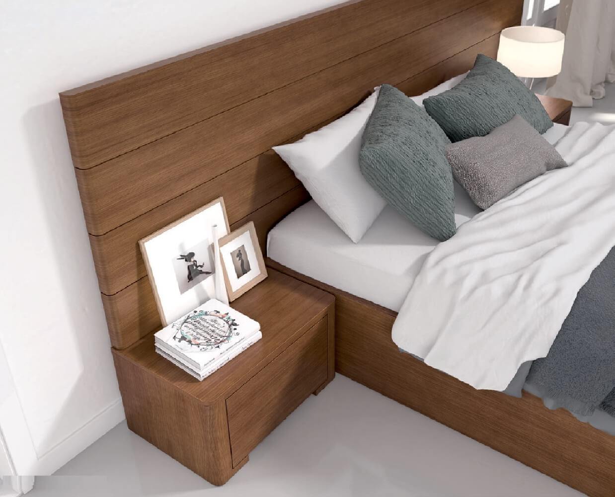 quarto completo porter cama cabeceira Cabeceira cama quarto completo porter