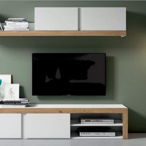 estante modular fly branco mate natural