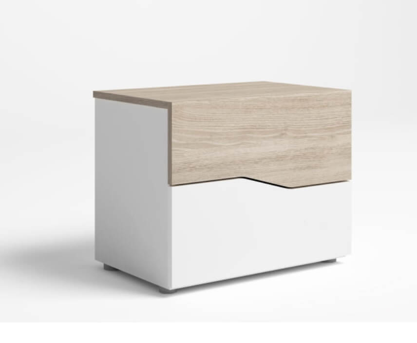 mesa cabeceira cannes 2 gavetas branco sable mesa cabeceira cannes 2 gavetas branco sable