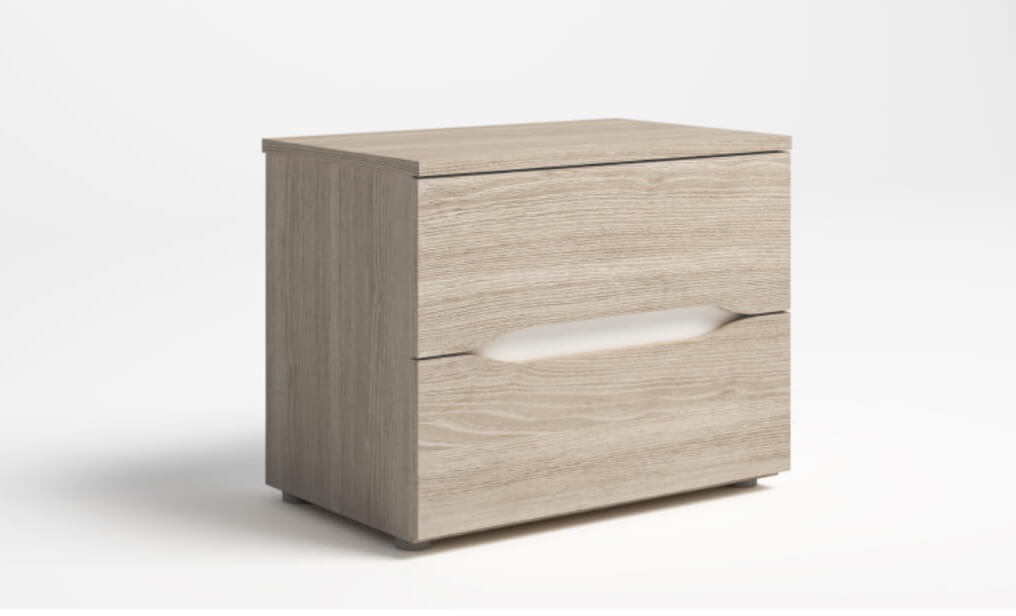 mesa cabeceira ruan 2 gavetas sable branco mesa cabeceira ruan 2 gavetas sable branco